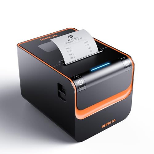 Rongta POS Printer, 80mm Direct Thermal Receipt Printers with Auto...
