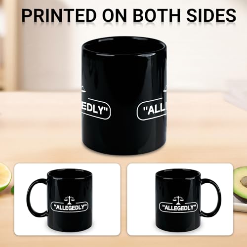 Taza de cerámica para abogados capacidad 11 oz negra miniatura 7