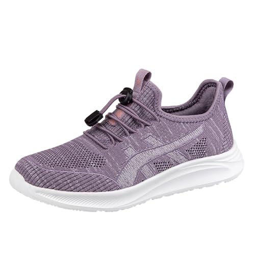 Genérico Zapatillas Mujer Zapatillas Mujer Deportivas Pareja Mujer Primavera Y Verano Antideslizante Caminar Zapatos Ligeros Deportes Zapatos Casuales Zapatillas Sneakers Deportivas Mujer (Purple, 37)