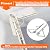 Attic Ladder Spreader Hinge Arms Replacement Counter Balance Arms Hinge Kit Compatible with 2010-Up Werner Mk 5, WU2210, W2208, W2210 Thick Zinc
