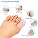 Gel Toe Caps Toe Protectors, Toe Sleeve Longest Finger Protectors Free Cut Relief Pain for Hammer Toes, Big Toe Bunion, Corns, Calluses & Blisters, 4.3 inch Small and Large(5 Pack)
