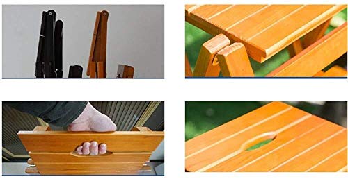 Taburete de escalera de madera plegable para evitar caídas en casa 3