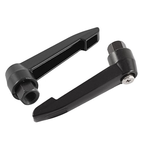 uxcell a15072100ux0136 M10 Thread 80 mm Long Lever Lathe Adjustable Clamping Handle Pack of 2