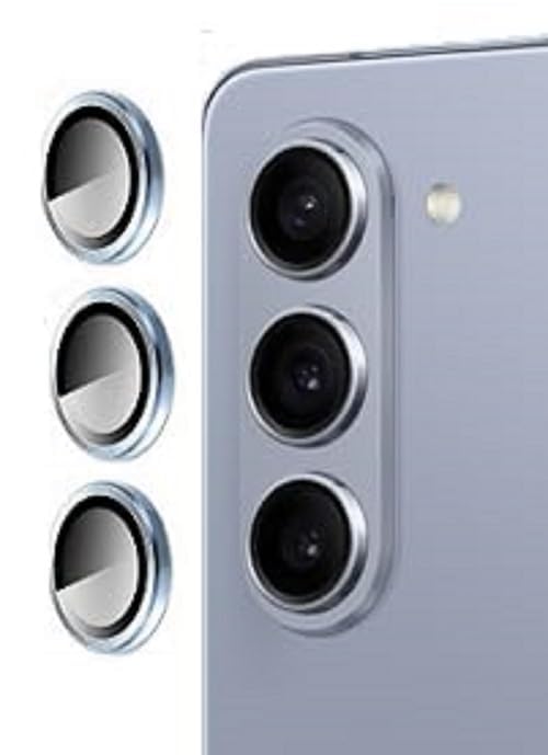 HUMBLE Camera Lens Protector for Samsung Galaxy Z FOLD 5 Tempered Glass Camera Lens Protector Tempered Glass Lens with Aluminum Edge Ring Cover Fit for Samsung Galaxy Z FOLD 5 (Blue) (B0CHFV8YDV) Amazon Price History, Amazon Price Tracker