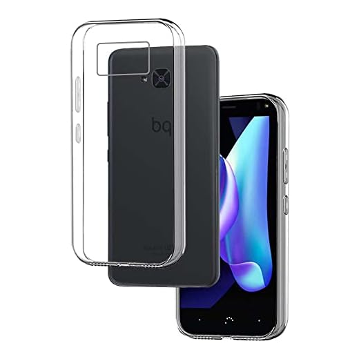 REY Funda Carcasa Gel Transparente para BQ AQUARIS U2 / BQ AQUARIS U2 Lite, Ultra Fina 0,33mm, Silicona TPU de Alta Resistencia y Flexibilidad
