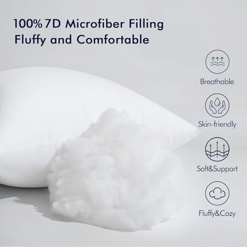 Image of MIULEE 13x21 Inch Throw Pillow Insert for Couch Sofa Bed
