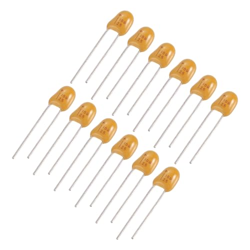 Condensateur électrolytique 10uF 25V radial jaune pour réparation informatique et PCB Lot de 12