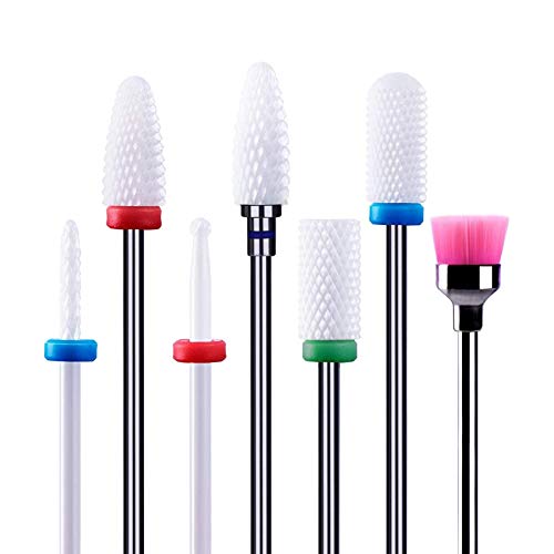 Melodysusie Portable Electric Nail Drill, Compact Efile Electrical Professional Nail File Kit For Acrylic, Gel Nail, Manicure Pedicure Polishing Shape Tools For Home Salon With 7Pcs Ceramic Bits #TOP2