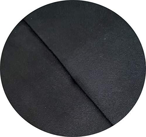 Puff Chamel Preto Pés Madeira