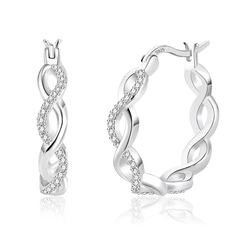 creole grande boucles d'oreilles 925 argent boucle d'oreille anneau earrings créoles grosse hypoallergénique femme fantaisie Love Strass ovales earrings for...