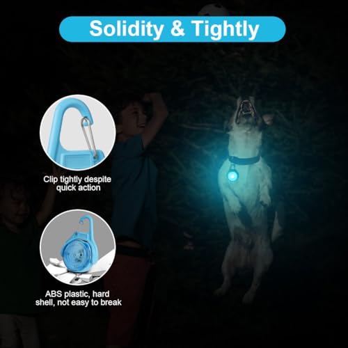 Ainiv LED Blinklicht Schulranzen Sicherheitslicht, 4 Blinkmodis USB Aufladbar Reflektoren Licht für Schulranzen, Sicherheitslicht Anhänger für Wandern Laufen Joggen Haustier Rucksack Kleidung