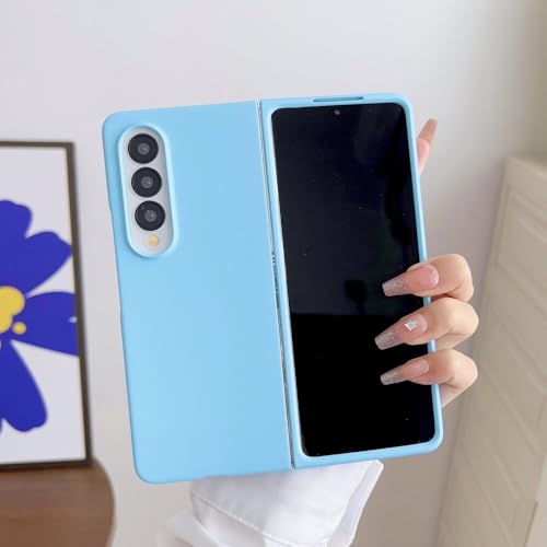 Coque Samsung Z Fold 5 bleu ciel idéale pour le bureau et les sorties