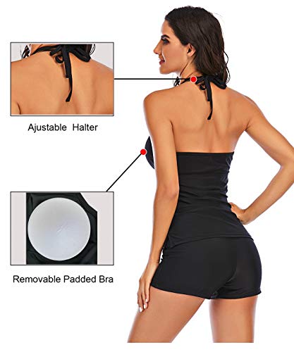 back view of Vivian v-neck tankini