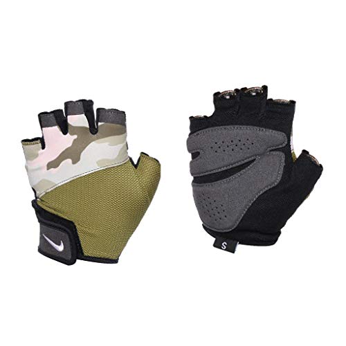 Nike Women's Gym Elemental Fitness Gloves, Olive Flake/Black/White, M