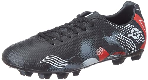 Image of NIVIA Infra Football Shoes for Men /Sports and Soccer /Comfortable and LIGHTWEIGHT /SIZE-04 (Black)