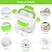 VECH Electric Lunch Box - 110v Heated Lunch Box - Electric Heating Lunch Box Food Heater Warming Bento Box for Home & Office Use (Green)