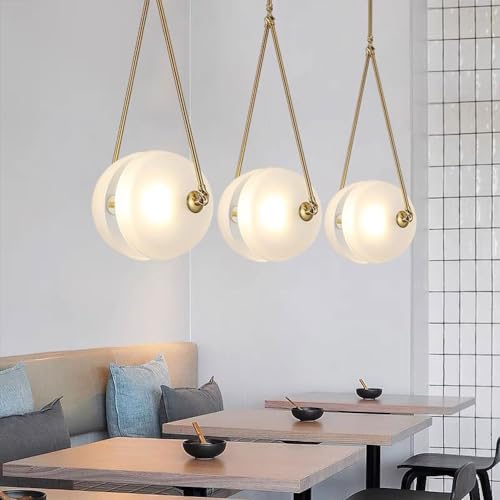Plafonnier moderne en cuivre avec technologie LED et cordon ajustable - 3