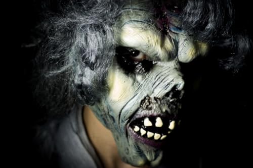 Lofytain Halloween Zombie Latex Mask – Realistic and Horrifying