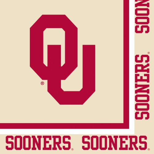 Creative Converting Oklahoma Sooners Napkins, 20 Count