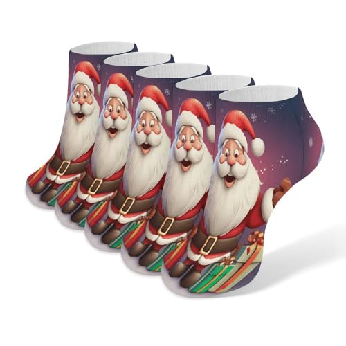 Calcetines deportivos de Navidad para entrenar con estilo festivo