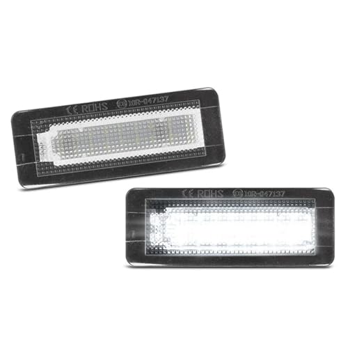 Luz matrícula LED Smart W450 soluciona bombillas fundidas con lámparas blancas 2 uds