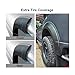 Fender Flares Wheel Arch Set Car Styling Compatible For Ford Ranger Next Gen 22-24 Compatible For Wildtrak And Wildtrak-X Dual Cab Models(With sensor hole)