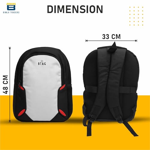Image of Btag 27Ltrs Stylish Laptop & Casual Backpack | Water-Resistant, Comfortable, Lightweight & Trendy | Large Storage, Smooth Zippers, Spacious & Travel-Friendly | Ideal for Work, Study & Daily Use