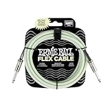 【正規品】 ERNIE BALL 6436 楽器用シールド ケーブル 10フィート FLEX INSTRUMENT CABLE 3.04m S-S型 グロー・イン・ザ・ダーク