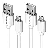 Android Charger Cable for Samsung Galaxy S7, [10ft 2Pack] Micro USB Cord, Fast Charging USB 2.0 Extremely Durable Cables for Echo Dot(2nd Generation)/Samsung/ZTE/PS4/Camera and Other Device - White