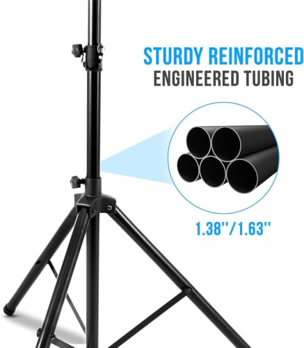 Image of PylePro PSTND25 Tripod Speaker Stand, Black
