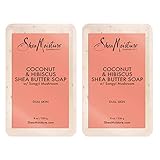 Shea Moisture Soap 8 Ounce Bar Coconut & Hibiscus Shea Butter (235ml) (2 Pack)