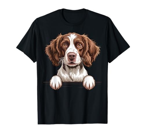 Un divertente Springer Spaniel inglese che sbircia la testa per salutarci. Ideale per qualsiasi mamma Springer Spaniel inglese, papà, proprietario di animali domestici o amante dei cani.