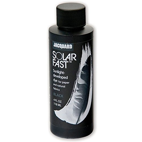 Jacquard SolarFast Dye - 8oz - Black - Create Remarkably Detailed Photographs, Photograms, and Shadow-Prints on Paper or Fabric - Made in USA