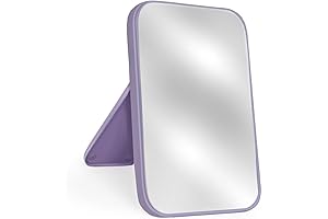 Essential Purple Desk Companion: 8-Inch Table Desk Vanity Mirror