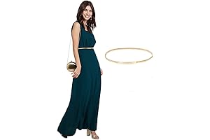 CL633: Women's Gold Waistband in Classic Skinny Metal Finish