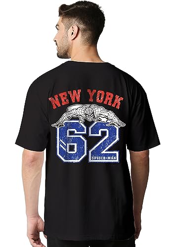 Image of Wear Your Opinion Mens Back Print Oversized T-Shirt (Design: Newyork 62 Oversized T-Shirt)