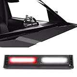 SpeedTech Lights Striker TIR 2 Head LED Strobe Deck Dash Windshield Mount Light Bar for Police, Security, and Emergency Vehicles Hazard Flashing Warning Lights with Cigarette Lighter Plug Red/Clear