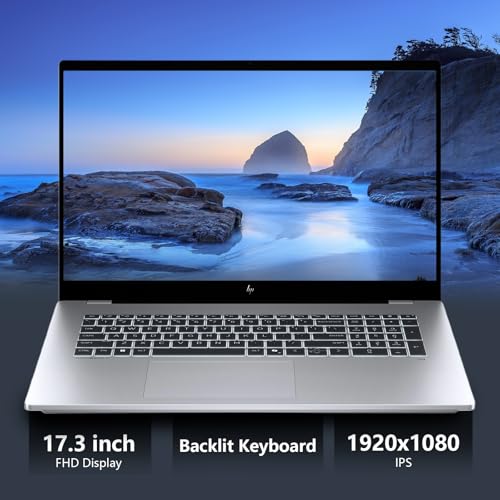 Image of HP OmniBook 7 17.3 inch Touchscreen Next Gen AI PC, Ultra 7 258V (Up to 4.8GHz), 32GB Onboard RAM, 2TB SSD, Intel AI Boost NPU (47 Tops), All-Day Battery Life, Wi-Fi 7, Win11 Pro, Bundle with PCO Cooler