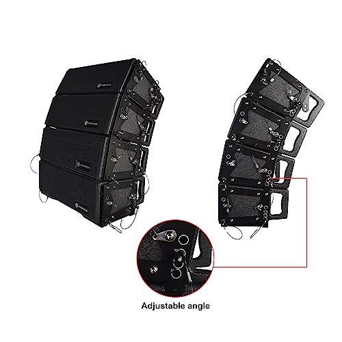 Proreck CONCERT SET 6000W P.M.P.O Stereo/Mono Dj Powered Pa Speaker System Combo Set Dual 4’’ Line Array Speaker And Dual 12-Inch Active Subwoofer With Bluetooth, Dsp Suitable thumb #2