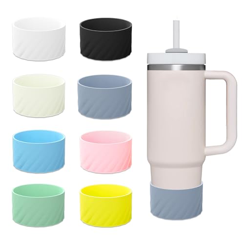 Modixun Lot de 8 bottes en silicone pour gobelet Stanley 1,2 l - Dessous en caoutchouc antidérapant - 8 couleurs