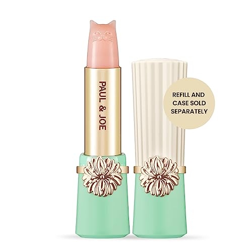 Paul & Joe Treatment Lipstick Refill Only, Case Sold Separately, Cat-Shaped Light Pink Lipstick For Lip Care & Repair, Lip Moisturizer With Collagen And Orange Honey, 401 Treatment Lipstick, 0.09 Oz #TOP1
