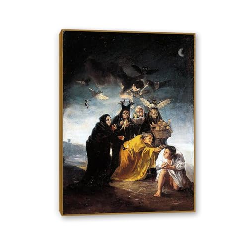 Reproduction Francisco Goya Sorcières sur toile avec cadre haut de gamme