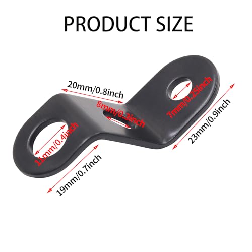 Biqing Motorcycle Oil Cup Support Bracket Motorcycle Clutch Brake Tank Bracket for Off-Road Scootor ATV Mounting Bracket Black 1PCS - Image 2