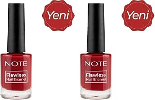 Note Nail Flawless Oje 33 Upper Mind, Kırmızı (2 paketi)