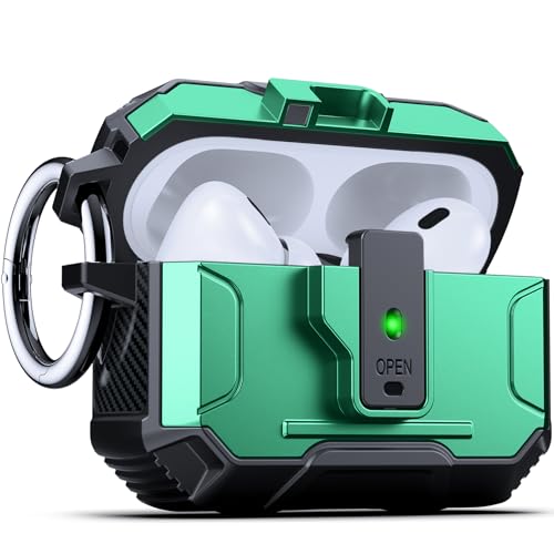 Protection Airpods Pro 2 antichoc intégrale militaire avec couvercle magnétique LED
