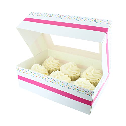 Culpitt 6/12 Cupcake Box, 20 Pack, Cupcake Boxes to Carry Tasty Treats - Image 2