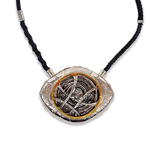 Toynk Marvel Studios Doctor Strange in the Multiverse Of Madness Brass Eye Of Agamotto Prop Replica Necklace