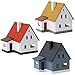 3 Sets N Scale 1:160 Model Village House Assembled Model Architectural Building Layout JZN03