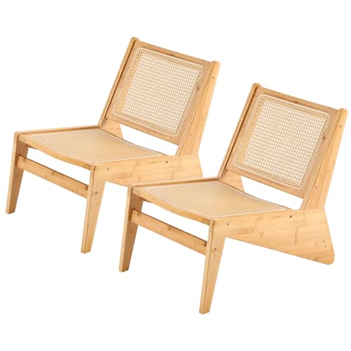 Welnow Mid Century Rattan Chair