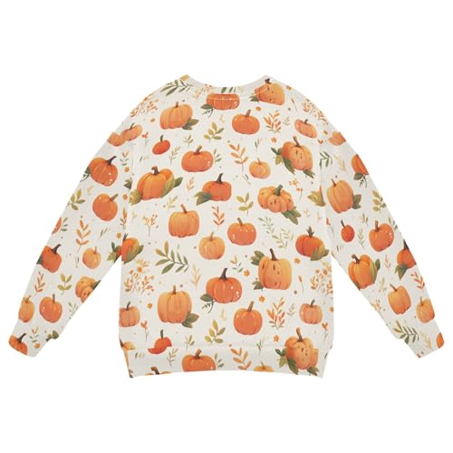 JUNZAN Safari Pumkins Vintage Big Girls Sweatshirts Hoodies Fleece Boys Sweat Shirt Party 4T2